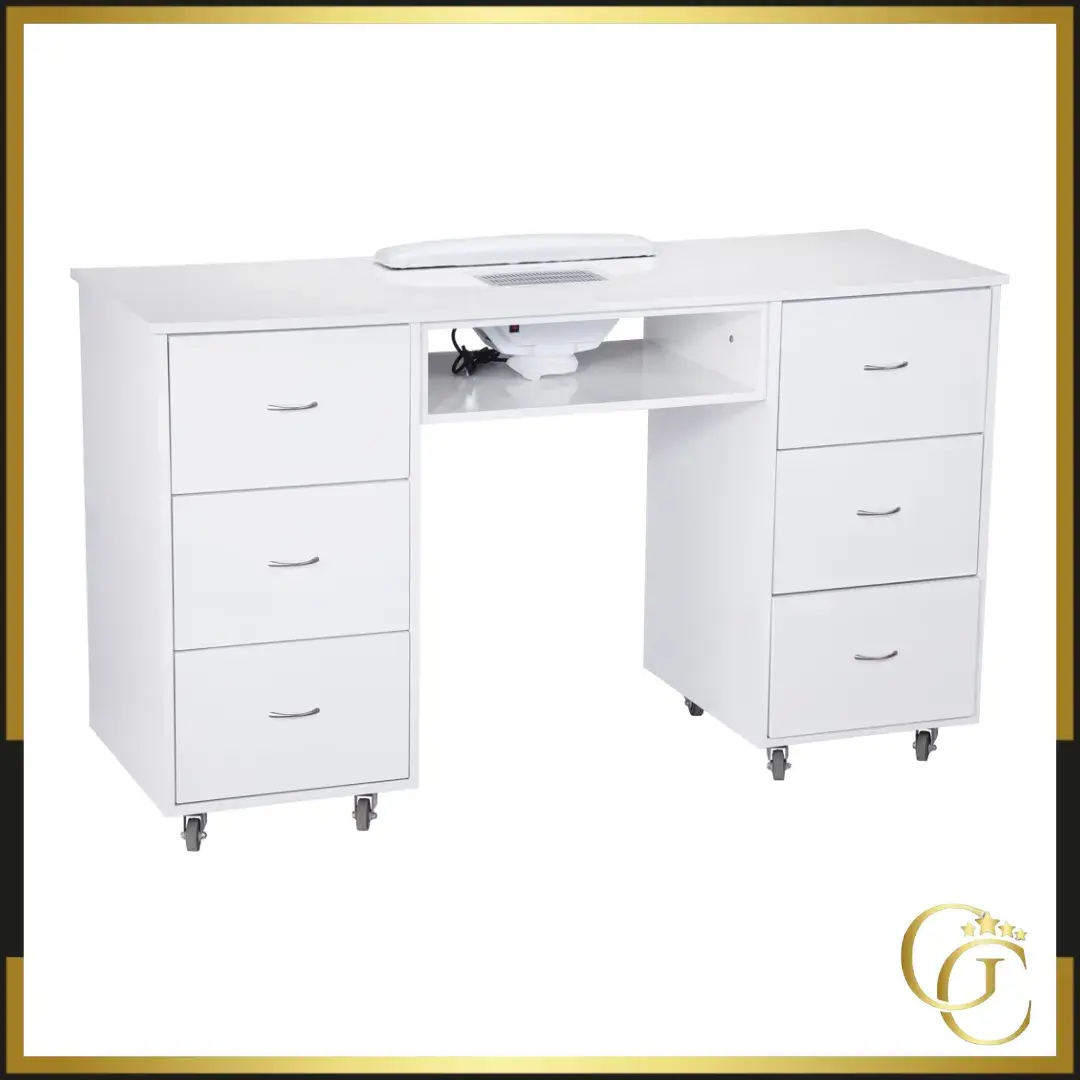 Table de manucure professionnelle monika Table de Manucure professionnelle Monika - Table de Manucure avec aspirateur intégré - mobilier pédagogique professionnel - Table pour esthéticienne manucure - Table A Manucure Avec Aspirateur