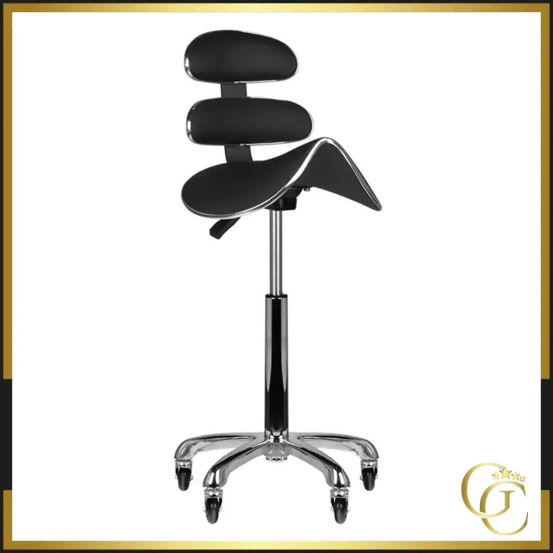 Tabouret Esthétique AM-880 Black - Tabouret Esthétique Professionnel - Tabouret pour salon de beauté - Tabouret de selle ergonomique - Mobilier esthétique professionnel