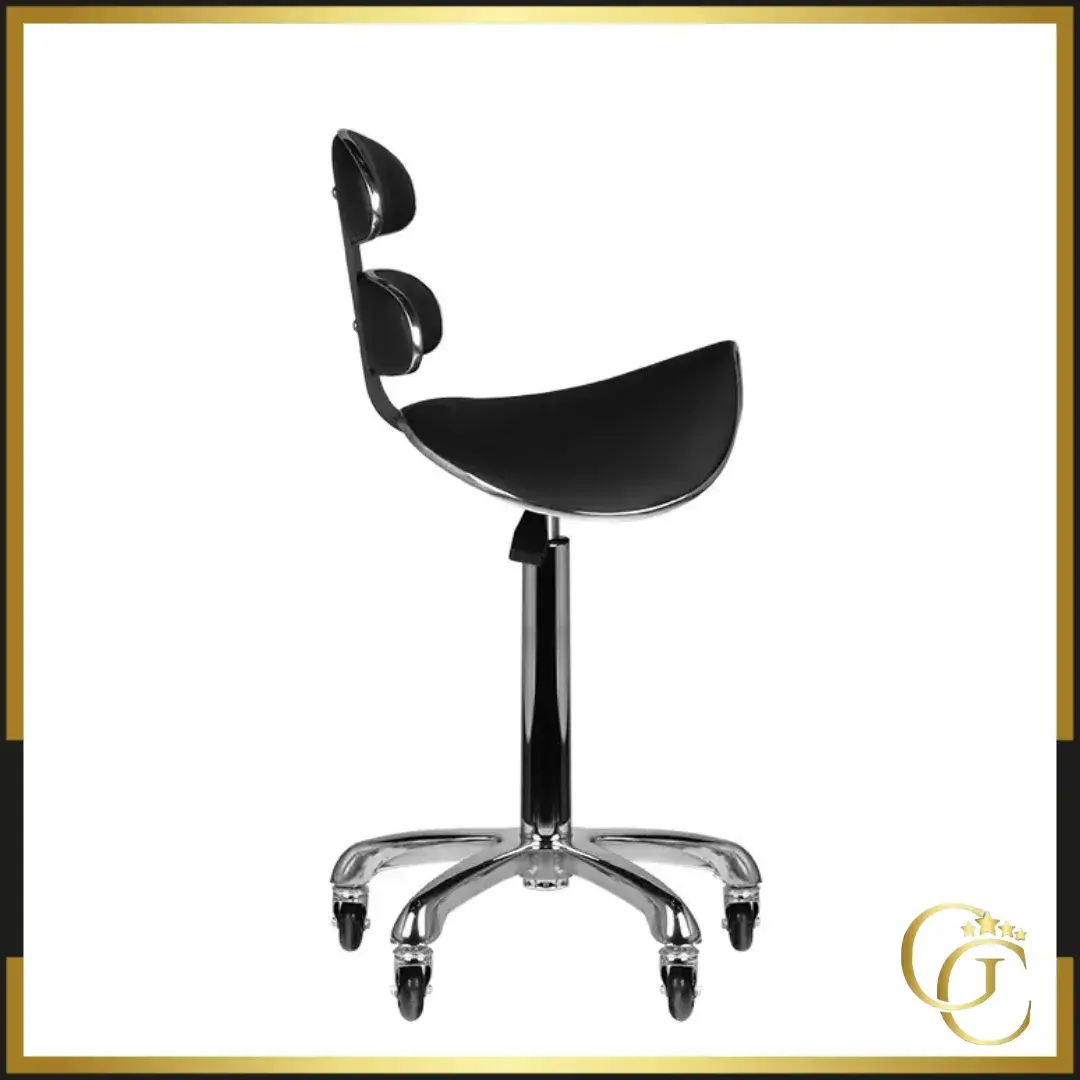 Tabouret Esthétique AM-880 Black - Tabouret Esthétique Professionnel - Tabouret pour salon de beauté - Tabouret de selle ergonomique - Mobilier esthétique professionnel