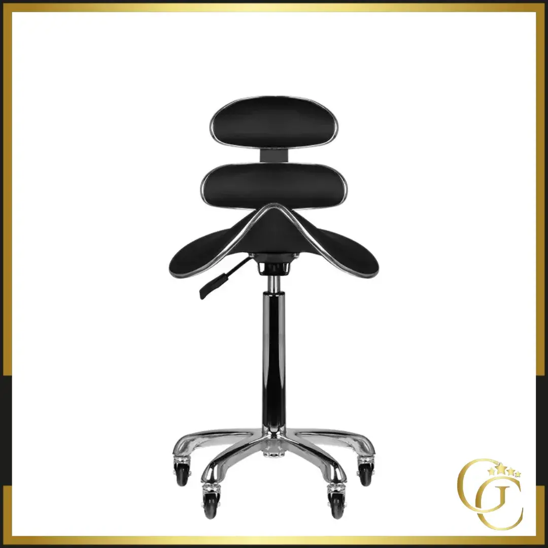 Tabouret Esthétique AM-880 Black - Tabouret Esthétique Professionnel - Tabouret pour salon de beauté - Tabouret de selle ergonomique - Mobilier esthétique professionnel