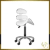 Tabouret Esthétique AM-880 Blanc - Tabouret Esthétique Professionnel - Tabouret pour salon de beauté - Tabouret de selle ergonomique - Mobilier esthétique professionnel