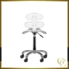 Tabouret Esthétique AM-880 Blanc - Tabouret Esthétique Professionnel - Tabouret pour salon de beauté - Tabouret de selle ergonomique - Mobilier esthétique professionnel
