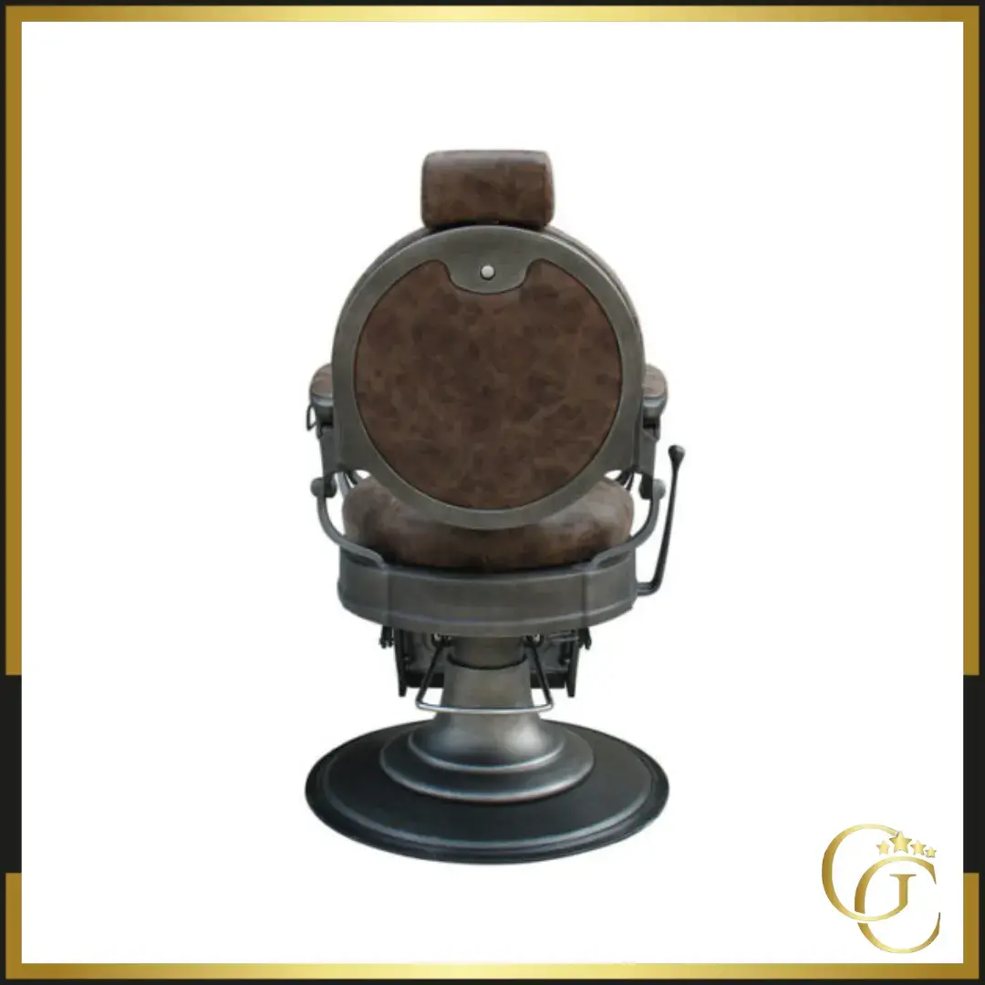 fauteuil de Barbier Stafford Brun - Fauteuil barbier Stafford Brun - Chaise barbier Stafford Brun - siège barber shop - mobilier barbier professionnel