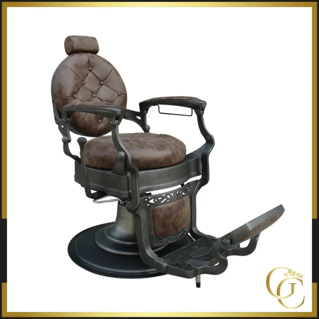 Fauteuil de barbier stafford brun fauteuil de Barbier Stafford Brun - Fauteuil barbier Stafford Brun - Chaise barbier Stafford Brun - siège barber shop - mobilier barbier professionnel