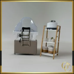 Bac head spa cinzia beige - Bac Head Spa cinzia avec raccordement -  Bac Head SPA professionnel - - Mobilier esthétique SPA professionnel -  Bac Head Spa Portable avec raccordement
