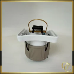 Bac head spa cinzia beige - Bac Head Spa cinzia avec raccordement -  Bac Head SPA professionnel - - Mobilier esthétique SPA professionnel -  Bac Head Spa Portable avec raccordement
