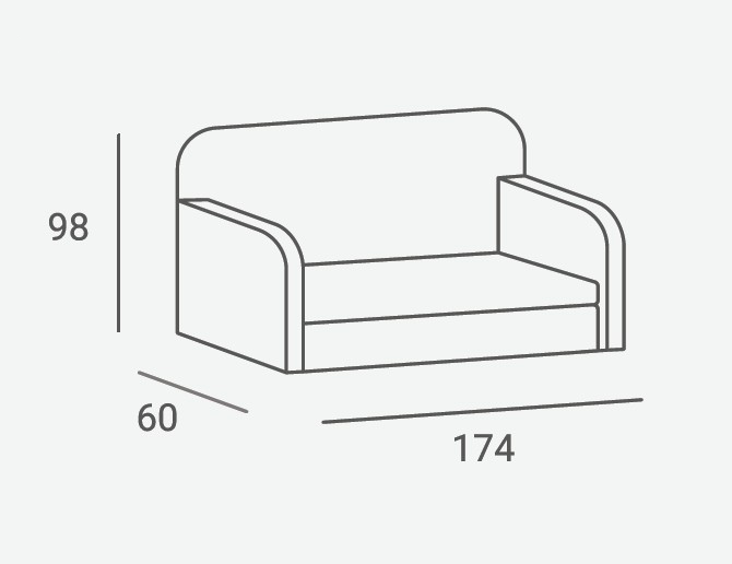 obsession r waiting room sofa - obsession r waiting room sofa - hairdressing sofa - professional hairdressing furniture - 2-seater waiting room sofa