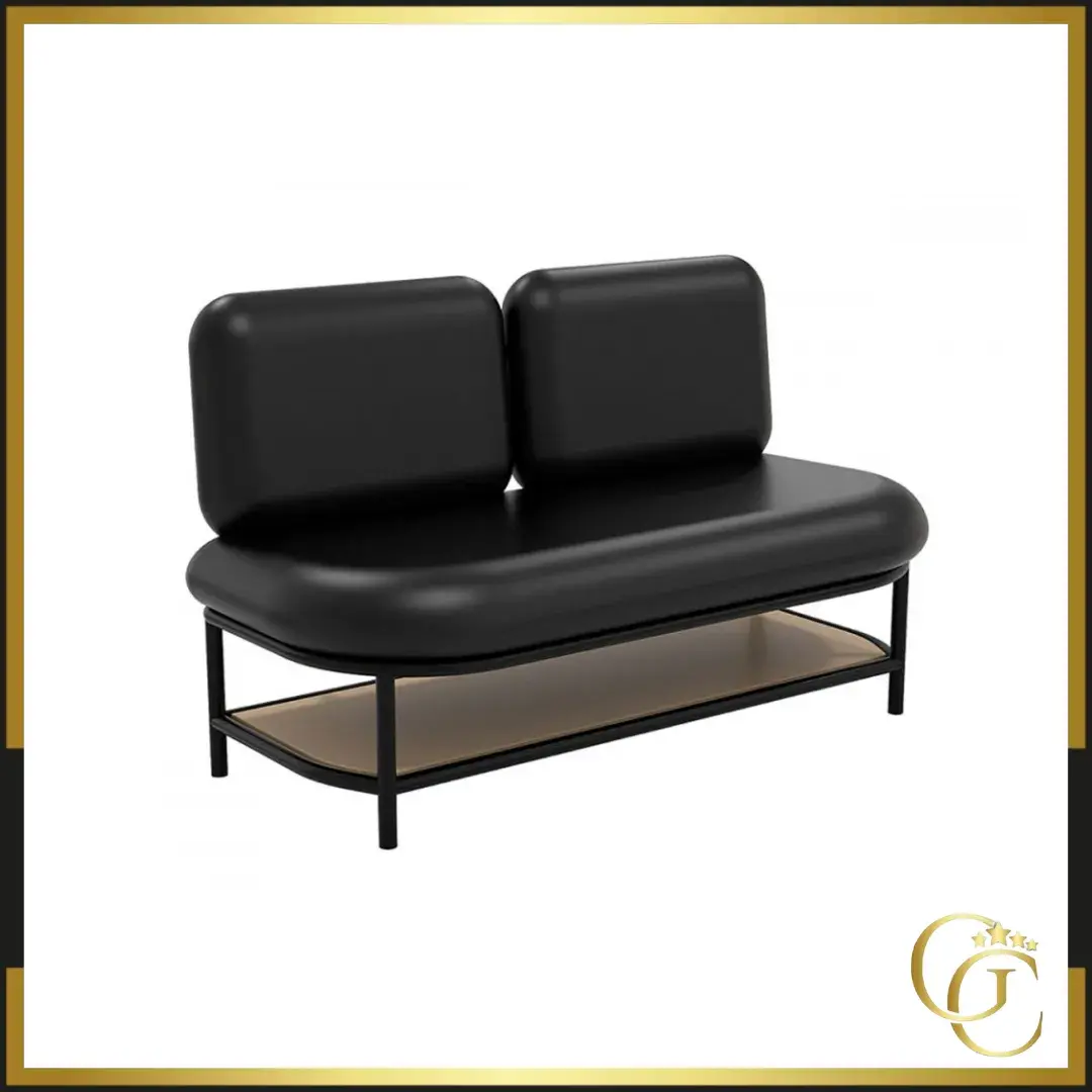 Sofá de sala de espera Porto B - sofá de sala de espera Porto B - sofá de 2 plazas Porto B - mobiliario profesional para peluquerías - sofá de sala de espera para peluquerías
