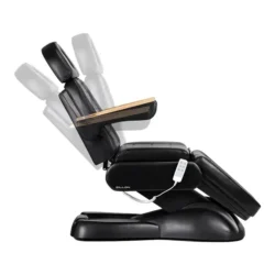 Fauteuil de soins esthétique lux 273b noir - mobilier esthétique pour salon SPA - Mobilier Esthétique Professionnel - Fauteuil Esthétique Électrique - Fauteuil de Tatouage Lux 273B noir