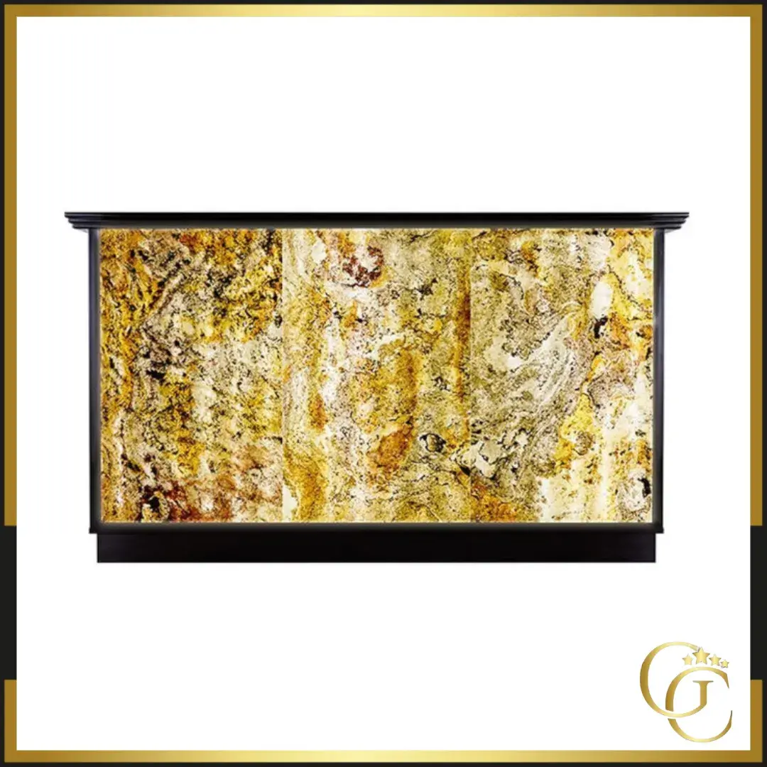 Meuble de réception STONE - comptoir caisse STONE - mobilier de coiffure professionnel - Comptoir d'accueil STONE