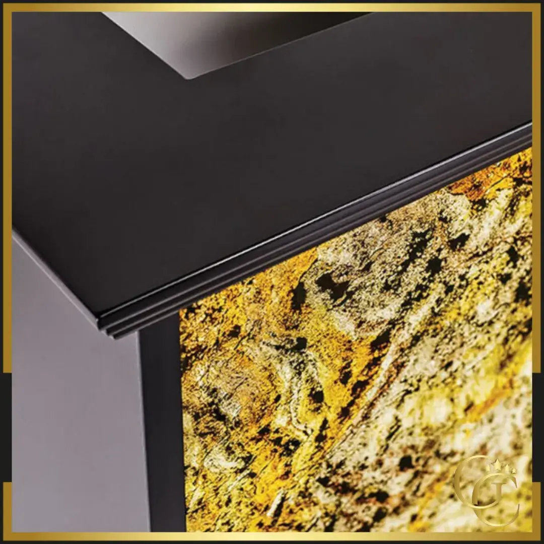 Meuble de réception STONE - comptoir caisse STONE - mobilier de coiffure professionnel - Comptoir d'accueil STONE