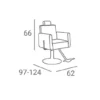 Fauteuil de coiffure RAY B - Fauteuil de barbier RAY Bo - fauteuil barbier professionnel - mobilier barbier professionnel - fauteuil de coiffure pour homme - groupe coiff - malys - mobicoiff