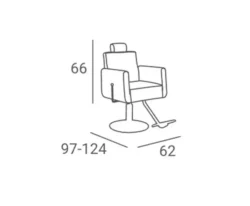 Fauteuil de coiffure RAY B - Fauteuil de barbier RAY Bo - fauteuil barbier professionnel - mobilier barbier professionnel - fauteuil de coiffure pour homme - groupe coiff - malys - mobicoiff