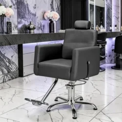 Fauteuil de coiffure RAY B - Fauteuil de barbier RAY Bo - fauteuil barbier professionnel - mobilier barbier professionnel - fauteuil de coiffure pour homme - groupe coiff - malys - mobicoiff