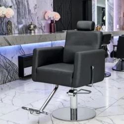 Fauteuil de coiffure RAY B - Fauteuil de barbier RAY Bo - fauteuil barbier professionnel - mobilier barbier professionnel - fauteuil de coiffure pour homme - groupe coiff - malys - mobicoiff