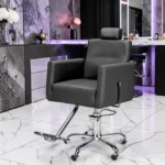 Fauteuil de coiffure RAY B - Fauteuil de barbier RAY Bo - fauteuil barbier professionnel - mobilier barbier professionnel - fauteuil de coiffure pour homme - groupe coiff - malys - mobicoiff