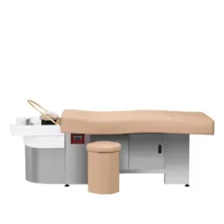017B Beige (18) Table head spa gabbiano 017b beige - Table Head SPA avec vapeur - table Head SPA professionnelle - table Head SPA avec raccordement - Lit Head SPA professionnel - Mobilier professionnel esthétique spa