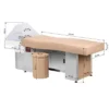 Table head spa gabbiano 017b beige - Table Head SPA avec vapeur - table Head SPA professionnelle - table Head SPA avec raccordement - Lit Head SPA professionnel - Mobilier professionnel esthétique spa