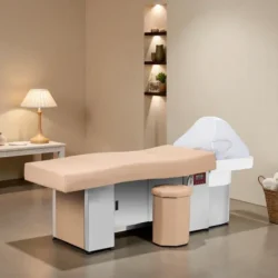 017B Beige (2) Table head spa gabbiano 017b beige - Table Head SPA avec vapeur - table Head SPA professionnelle - table Head SPA avec raccordement - Lit Head SPA professionnel - Mobilier professionnel esthétique spa