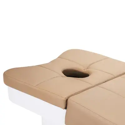 Table head spa gabbiano 017b beige - Table Head SPA avec vapeur - table Head SPA professionnelle - table Head SPA avec raccordement - Lit Head SPA professionnel - Mobilier professionnel esthétique spa