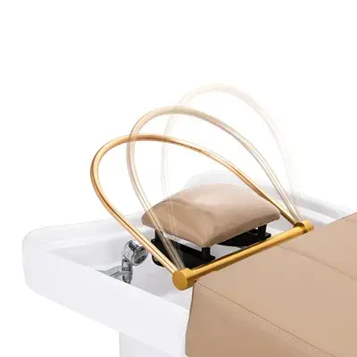 Table head spa gabbiano 017b beige - Table Head SPA avec vapeur - table Head SPA professionnelle - table Head SPA avec raccordement - Lit Head SPA professionnel - Mobilier professionnel esthétique spa