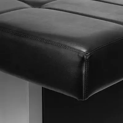 Table head spa gabbiano 017b black - Table Head SPA avec vapeur - table Head SPA professionnelle - table Head SPA avec raccordement - Lit Head SPA professionnel - Mobilier professionnel esthétique spa