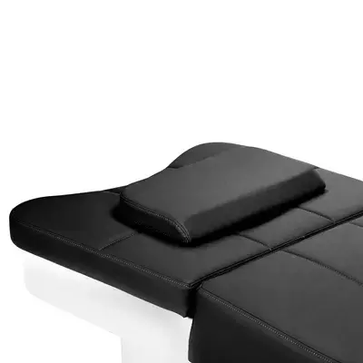 Table head spa gabbiano 017b black - Table Head SPA avec vapeur - table Head SPA professionnelle - table Head SPA avec raccordement - Lit Head SPA professionnel - Mobilier professionnel esthétique spa