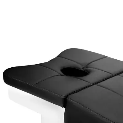 Table head spa gabbiano 017b black - Table Head SPA avec vapeur - table Head SPA professionnelle - table Head SPA avec raccordement - Lit Head SPA professionnel - Mobilier professionnel esthétique spa