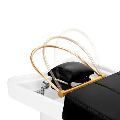 Table head spa gabbiano 017b black - Table Head SPA avec vapeur - table Head SPA professionnelle - table Head SPA avec raccordement - Lit Head SPA professionnel - Mobilier professionnel esthétique spa