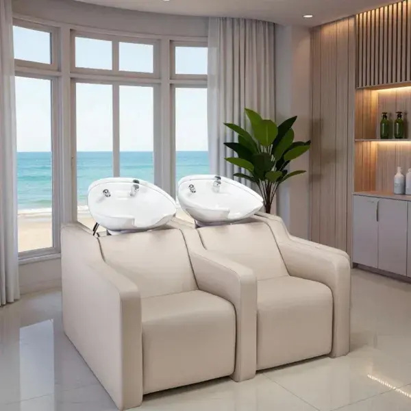 Bac à shampoing alba SOFA 2 places- Bac de lavage massant - Mobilier de coiffure professionnel - bac de lavage pour salon de coiffure - bac de lavage alba SOFA 2 places