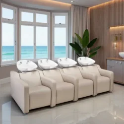 ALBA SOFA 4P Shampoo tub alba SOFA 4 places- Massaging wash tub - Professional hairdressing furniture - wash tub for hairdressing salon - wash tub alba SOFA 4 places