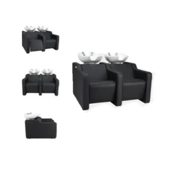 ALBA SOFA Double (2) Shampoo tub alba SOFA 2 places- Massaging wash tub - Professional hairdressing furniture - wash tub for hairdressing salon - wash tub alba SOFA 2 places
