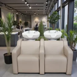 ALBA SOFA Double (5) Shampoo tub alba SOFA 2 places- Massaging wash tub - Professional hairdressing furniture - wash tub for hairdressing salon - wash tub alba SOFA 2 places
