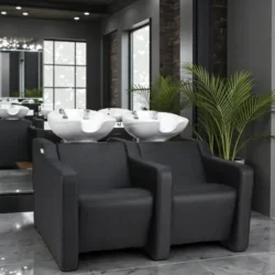 ALBA SOFA Double (6) Shampoo tub alba SOFA 2 places- Massaging wash tub - Professional hairdressing furniture - wash tub for hairdressing salon - wash tub alba SOFA 2 places