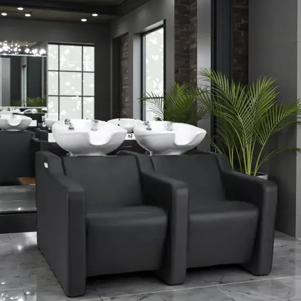 Bac à shampoing alba SOFA 2 places- Bac de lavage massant - Mobilier de coiffure professionnel - bac de lavage pour salon de coiffure - bac de lavage alba SOFA 2 places