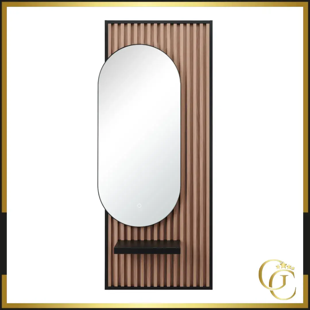 Coiffeuse murale led henry Coiffeuse Murale LED HENRY - mobilier de coiffure professionnel - Coiffeuse murale avec LED - Miroir de coiffure professionnel - poste de coiffure avec led