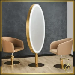 Double-sided Virgo LED styling station Virgo Double-Sided LED Dressing Table - Virgo LED Styling Station - Professional Hairdressing Furniture - Hair Salon Furniture - LED Hairdressing Mirror