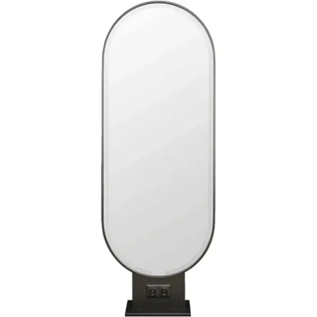 Coiffeuse double face leo led - poste de coiffure avec LED LEO - mobilier de coiffure professionnel - meuble pour salon de coiffure - miroir de coiffure avec LED
