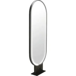 LED dressing table (9) Double sided styling unit leo led - styling station with LED LEO - professional styling furniture - salon furniture - styling mirror with LED