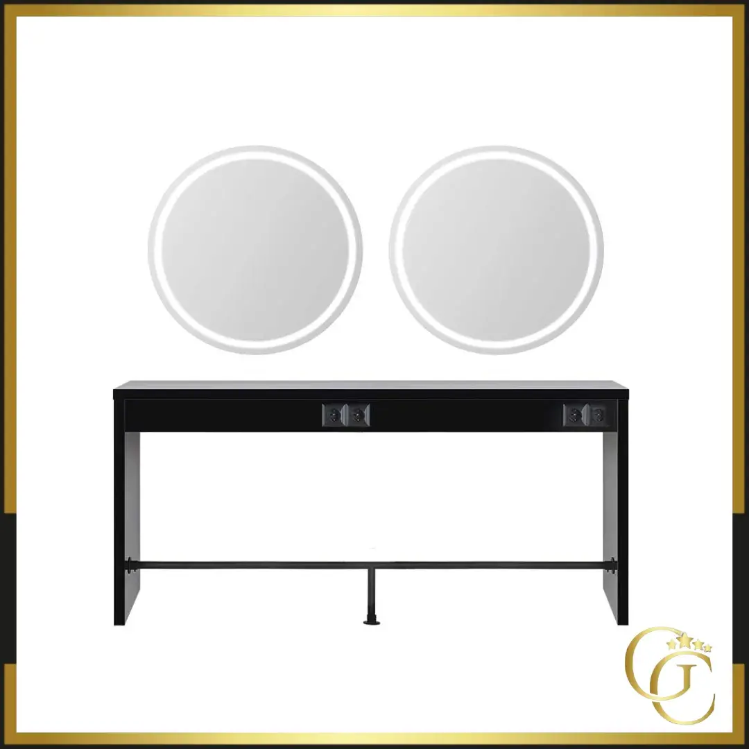 Coiffeuse murale professionnelle pola II - poste de coiffage pola II - poste de coiffage pour salon de coiffure - mobilier de coiffure professionnel - meuble pour pour salon de coiffure