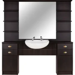 Davos Barber Styling Station - Davos Barber Dressing Table - Vintage Hair Styling Station - Professional Barber Furniture - Hair Salon Furniture
