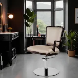 Fauteuil Prince (11) Fauteuil de coiffure prince - chaise de coiffure prince - fauteuil de coiffure professionnel - mobilier pour salon de coiffure - meuble pour salon de coiffure
