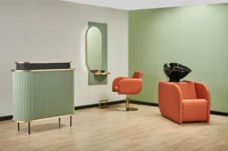 Meuble de réception levante - comptoir caisse levante - Meuble d'accueil salon de coiffure - meuble de réception levante - mobilier de coiffure professionnel