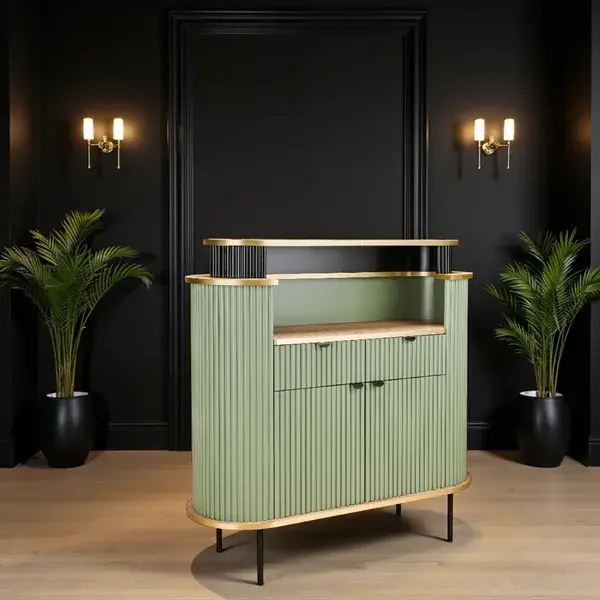 Meuble de réception levante - comptoir caisse levante - Meuble d'accueil salon de coiffure - meuble de réception levante - mobilier de coiffure professionnel