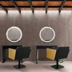 Professional wall-mounted hairdresser pola II - pola II styling station - styling station for hairdressing salon - professional hairdressing furniture - furniture for hairdressing salon