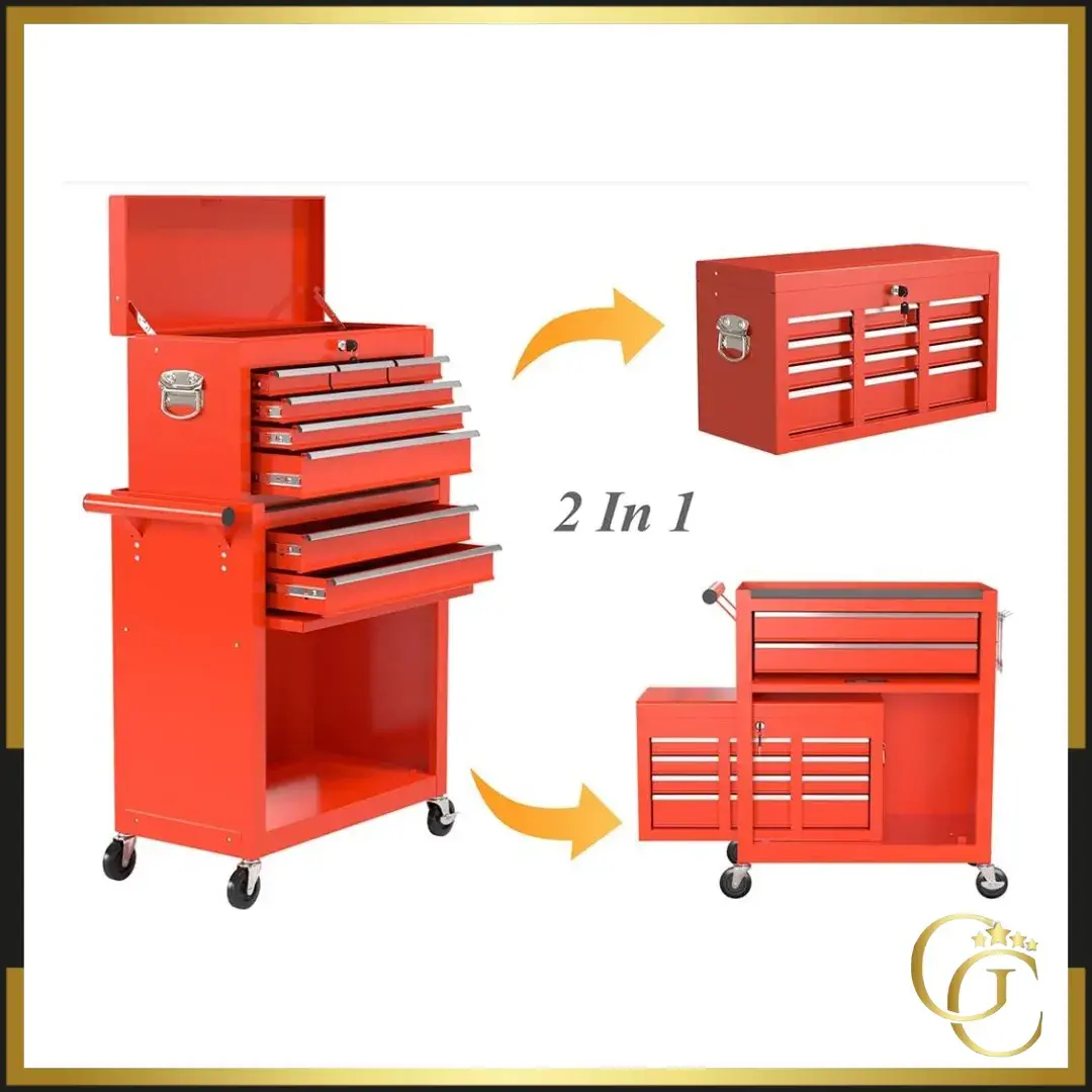 Servante de coiffure sera rouge - servante de tatouage professionnelle - chariot pour salon de coiffure - mobilier de tatouage professionnel - mobilier barbier professionnel