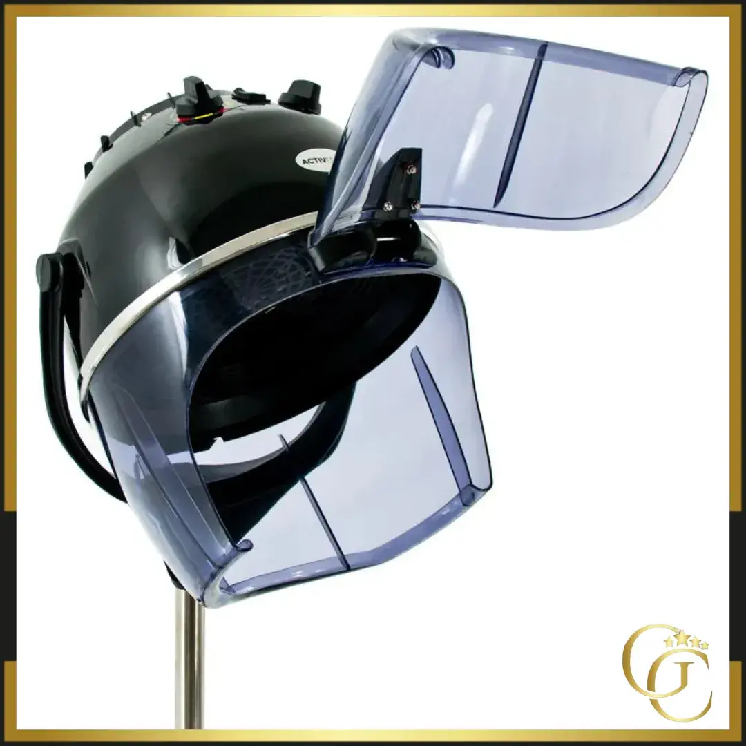 Gabbiano dryer helmet li-202s black - Gabbiano stand-up dryer helmet - Gabbiano hair dryer helmet - professional dryer helmet - Professional hairdressing equipment