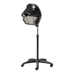 Casque de séchage centurion lvi-203s noir - Casque de Séchage sur Pied Gabbiano - casque sèche-cheveux Gabbiano - casque de séchage professionnel - Équipements de coiffure professionnels
