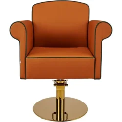 Fauteuil ART DECO (4) fauteuil de coiffure - mobilier de coiffure professionnel - chaise de coiffure - siège de coiffure - fauteuil de coiffure pour femme - meubles pour salon de coiffure - fauteuil de coiffure hydraulique - fauteuil coiffeur base carrée - fauteuil de coiffure éco-cuir - siège de coiffure design gris
