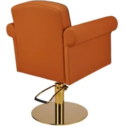Fauteuil ART DECO (5) fauteuil de coiffure - mobilier de coiffure professionnel - chaise de coiffure - siège de coiffure - fauteuil de coiffure pour femme - meubles pour salon de coiffure - fauteuil de coiffure hydraulique - fauteuil coiffeur base carrée - fauteuil de coiffure éco-cuir - siège de coiffure design gris